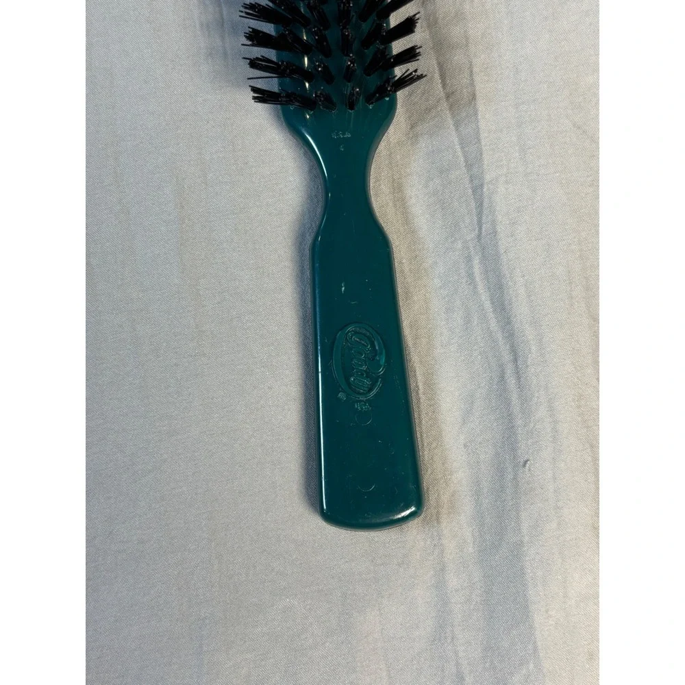 Vintage Goody Hair brush  green USA Made